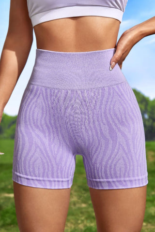 Wide Waistband Slim Fit Active Shorts Divacious