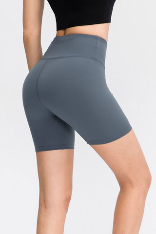 Wide Waistband Sports Shorts Divacious