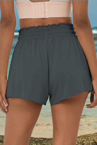 Drawstring Elastic Waist Swim Shorts Divacious