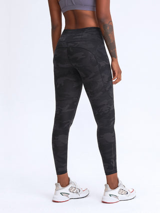 Millennia Wide Waistband Leggings with Pockets Trendsi