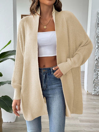 Open Front Long Sleeve Cardigan Divacious