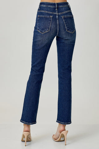 Full Size High Waist Straight Jeans Divacious