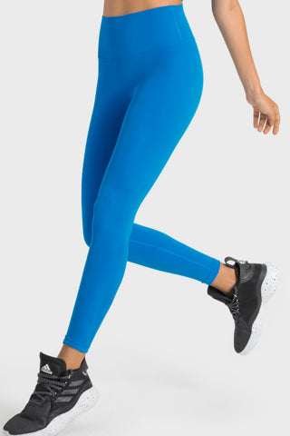 Millennia High-Rise Wide Waistband Yoga Leggings Trendsi