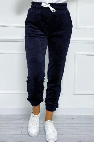 Wide Waistband Drawstring Cropped Joggers Divacious