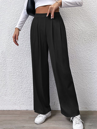 High Waist Straight Pants Divacious