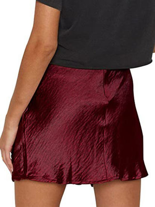 Lace Detail Slit Mini Skirt Divacious