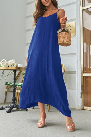 Devine Spaghetti Strap Maxi Dress Trendsi