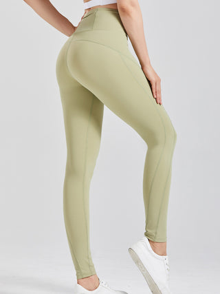 Wide Waistband Active Leggings Trendsi