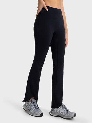 Millennia Wide Waistband Bootcut Sports Pants Trendsi