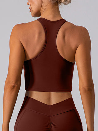 Square Neck Racerback Cropped Tank Trendsi