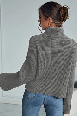 Turtleneck Long Sleeve Sweater Divacious