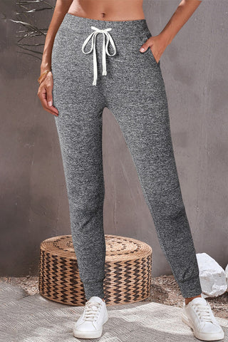 Drawstring Joggers with Pockets Divacious