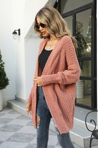 Open Front Dolman Sleeve Cardigan Divacious