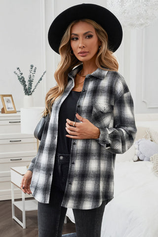 Plaid Button Up Long Sleeve Shirt Divacious