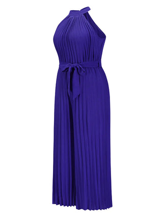 Cutout Tied Pleated Sleeveless Jumpsuit Divacious