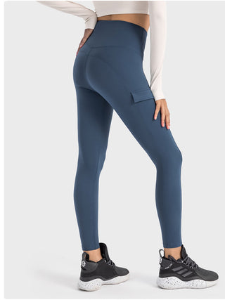 Millennia Wide Waistband Sports Leggings Trendsi