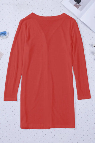 Button Up Long Sleeve Cover Up Divacious