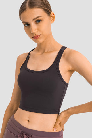 Millennia Racerback Sports Bra Trendsi