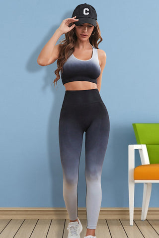 Gradient Sports Tank and Leggings Set Trendsi