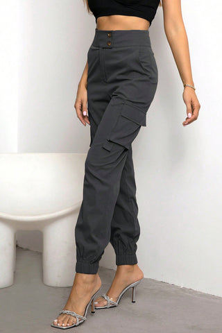 High Waist Cargo Pants Divacious