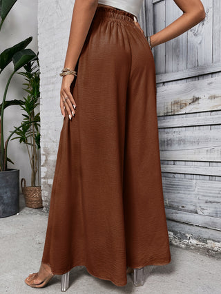 Tied High Waist Wide Leg Pants Divacious