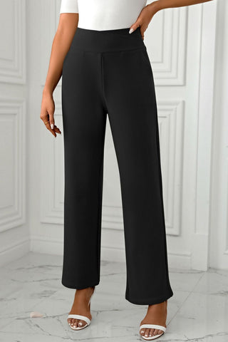 High Waist Pants with Pockets Divacious