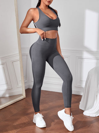 Sport Tank and Leggings Set Trendsi