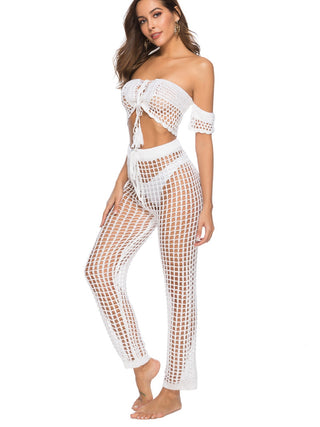 Cutout High Waist Swim Pants Divacious