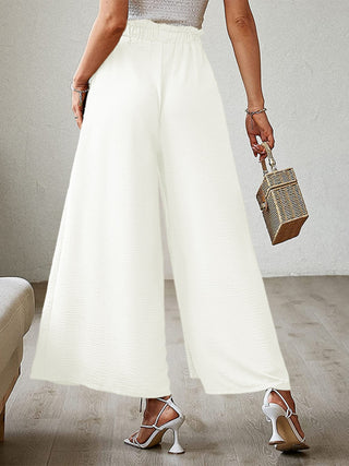 Tied Slit Wide Leg Pants Divacious