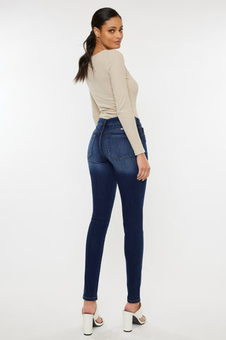 Kancan Mid Rise Gradient Skinny Jeans Divacious