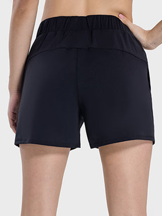 Millennia Elastic Waist Active Shorts Trendsi