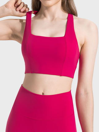 Millennia Scoop Neck Sports Bra Trendsi