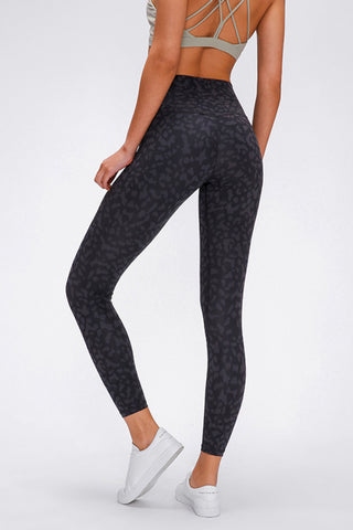 Millennia Wide Seamless Band Waist Sports Leggings Trendsi