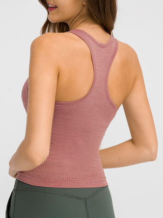 Millennia Round Neck Racerback Active Tank Trendsi