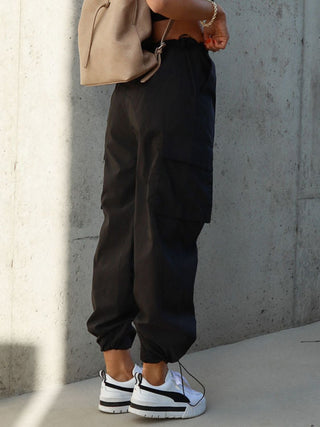 Drawstring Pants with Pockets Divacious