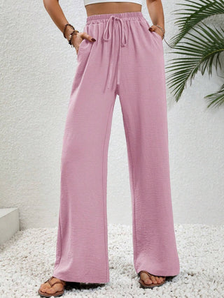 Wide Leg Drawstring Pants Divacious