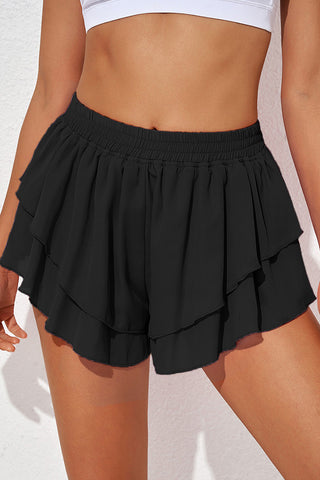 Layered Mid-Rise Waist Active Skirt Divacious