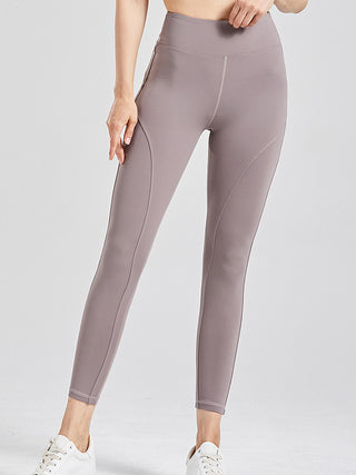 Wide Waistband Active Leggings Trendsi