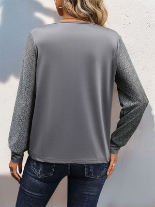 V-Neck Long Sleeve Top Divacious