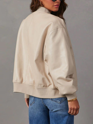 Zip Up Long Sleeve Jacket Trendsi