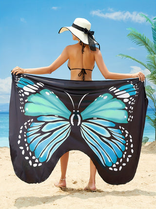 Butterfly Spaghetti Strap Cover Up Divacious