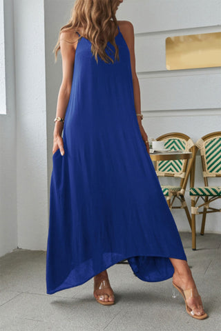 Devine Spaghetti Strap Maxi Dress Trendsi