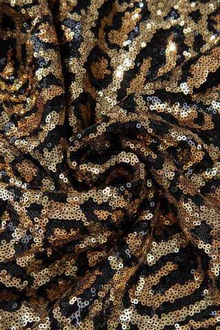 Sequin Leopard Mini Skirt - Divacious