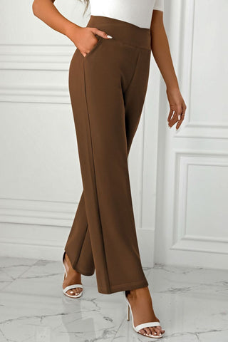 High Waist Pants with Pockets Divacious