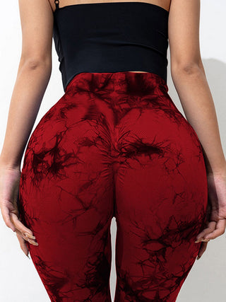 Tie-Dye High Waist Active Leggings Trendsi