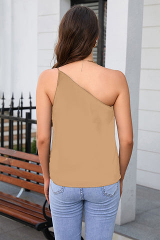 One Shoulder Sleeveless Top Divacious