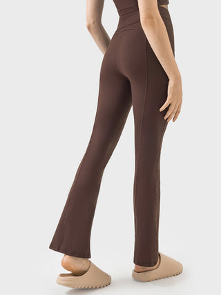 Millennia Zipper Detail High Waist Active Pants Trendsi