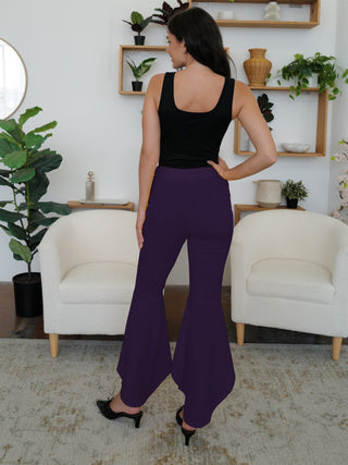 High-Low Bootcut Pants Divacious