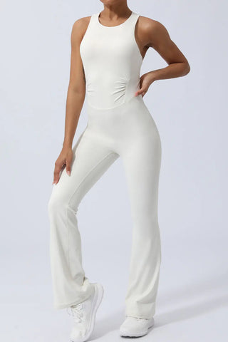 Crisscross Wide Strap Sleeveless Jumpsuit Divacious