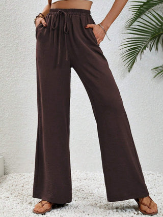 Wide Leg Drawstring Pants Divacious